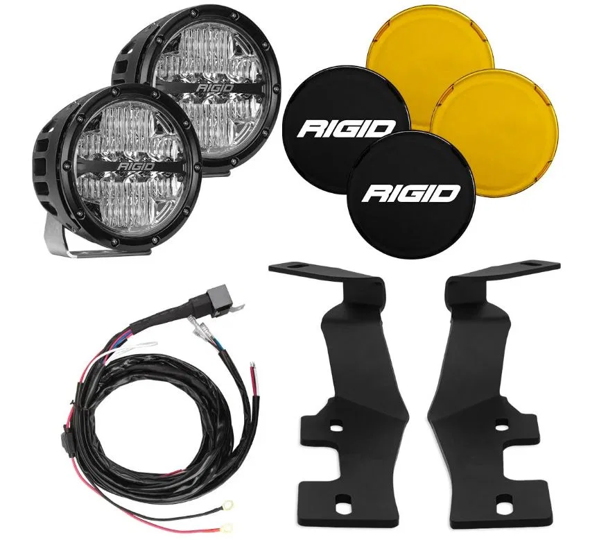 46720 – RIGID IND Driving/ Fog Light, LED Bulb Amber LED Bulbs 6 Inch Round 72 Watt Bulbs Amp Draw 5 AMP Driving Beam...
